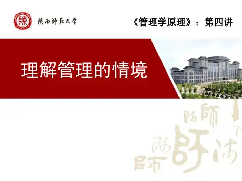 第四讲 理解管理的情境