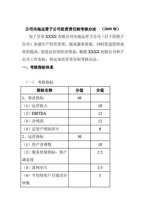 通信行业-绩效考核管理办法.doc