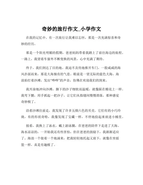 奇妙的旅行作文_小学作文
