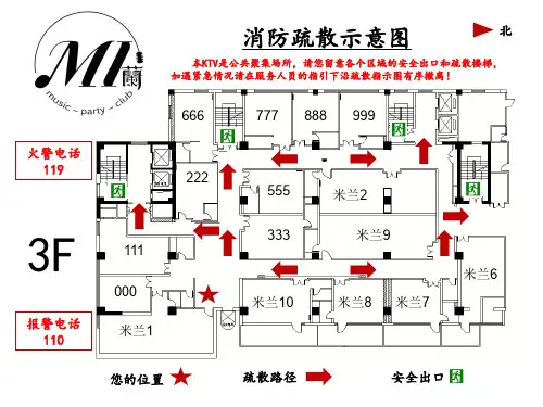 消防疏散示意图