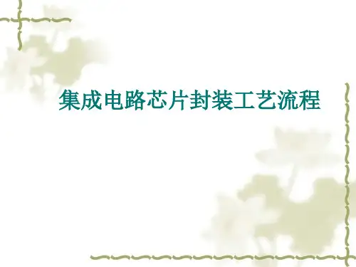 集成电路封装工艺