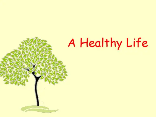 人教版选修六 unit 3 a healthy life reading