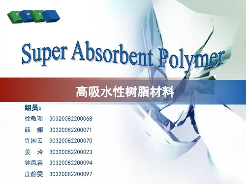 高吸水性树脂最新版PPT