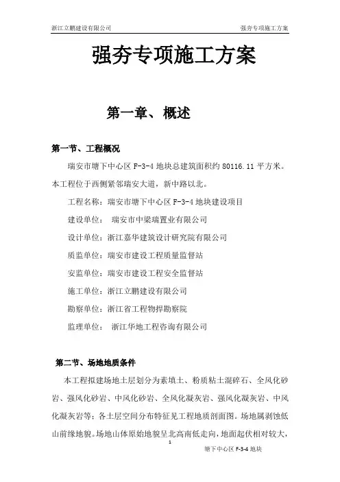强夯专项施工方案