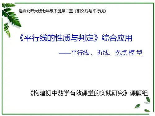 新北师大版七年级数学下册《二章 相交线与平行线  3 平行线的性质  平行线的性质综合应用》课件_11
