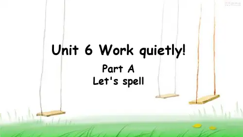 PEP五年级英语下册U6A Let's spell课件