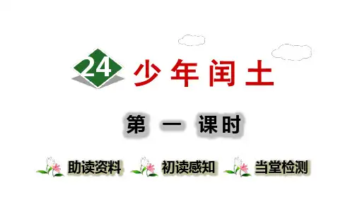 《少年闰土》最新优质ppt课件