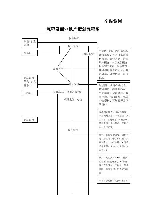 全程策划流程及商业地产策划流程图