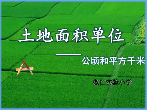 四年级上册数学课件认识公顷-人教版 (3)(共12张PPT)