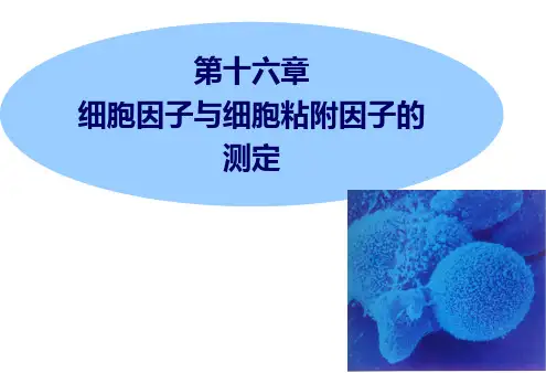 第16章 细胞因子与细胞粘附因子的测定