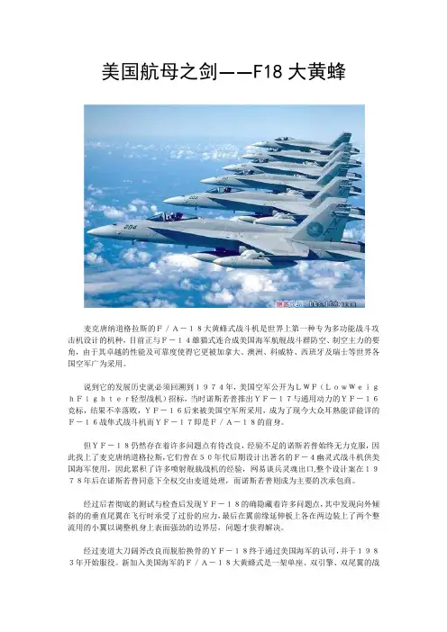 航母佩剑_F18大黄蜂战斗机