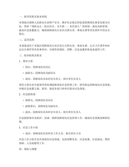 园林绿化_应急预案