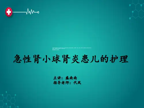 护理查房-急性肾小球肾炎患儿的护理ppt课件