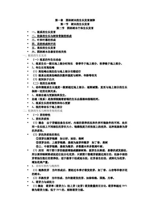 园林树木栽培学笔记
