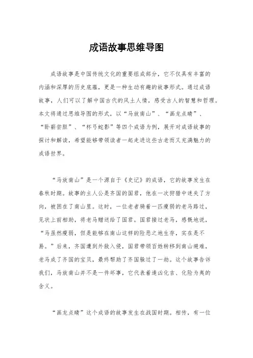 成语故事思维导图