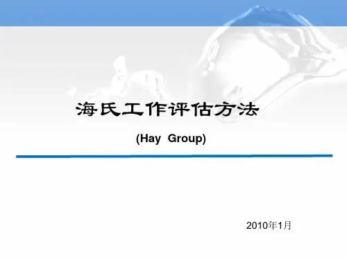 海氏工作评估方法ppt课件