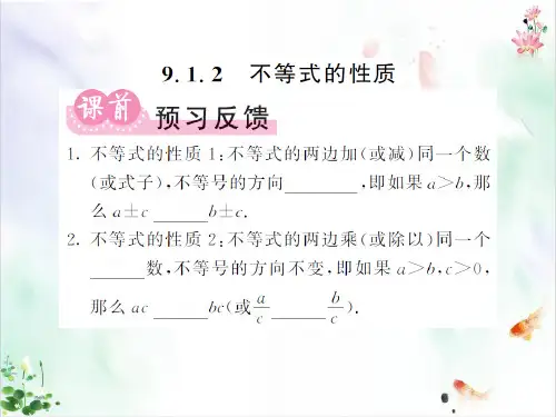 《不等式与不等式组》优秀ppt课件