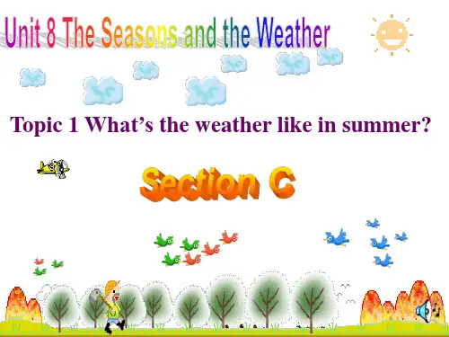 仁爱版七年级下册英语Unit 8 Topic 1 Section C课件(PPT26张)