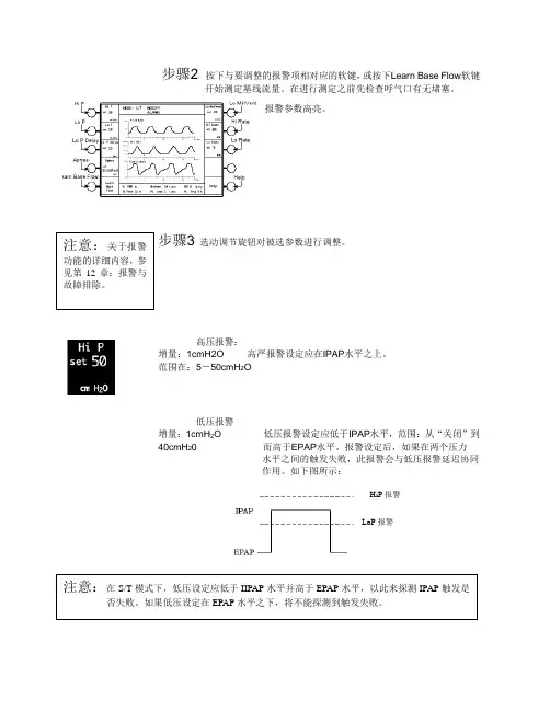 伟康BIPAP Vision 中文操作手册(3)