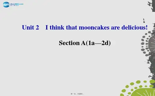 九年级英语全册 Unit 2 I think that mooncakes are deliciou