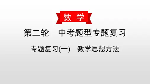 中考数学复习分类精品课件：数学思想方法、规律与猜想