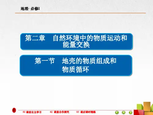 高中地理《地壳的物质组成和 物质循环》课件