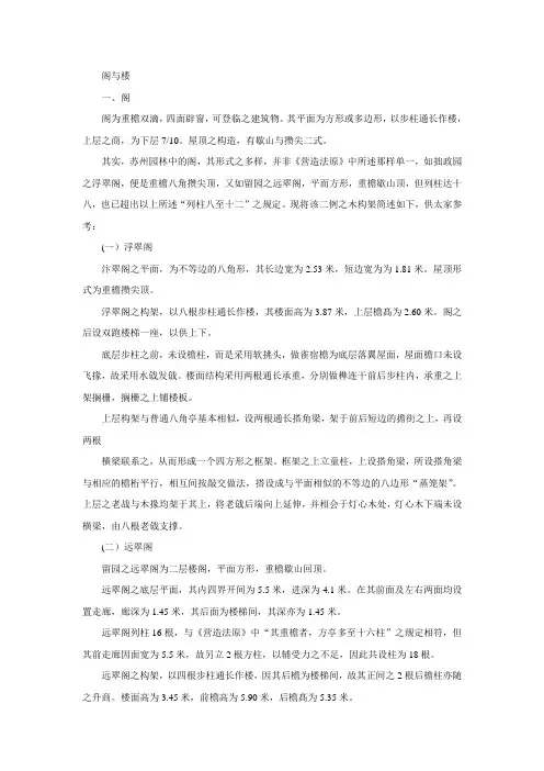 阁与楼