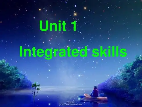 9B Unit1 Integrated skills