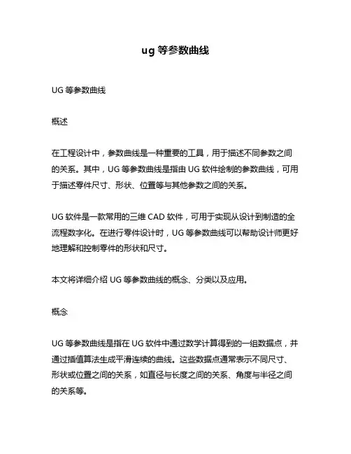 ug等参数曲线