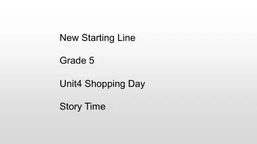 Unit4ShoppingDayStoryTime(课件)-人教新起点版英语五年级上册