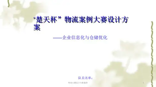 物流大赛设计方案案例课件
