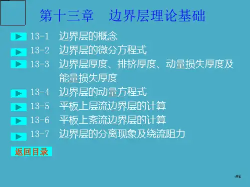13边界层理论基础