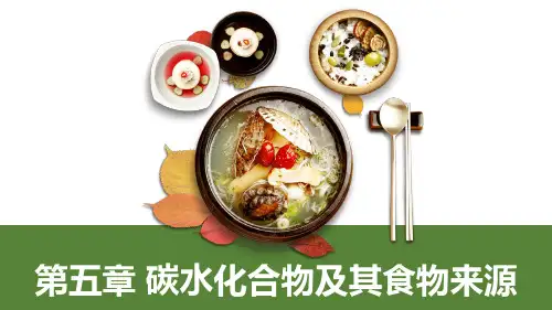 大学生食品营养与健康 第五章 碳水化合物及其食物来源