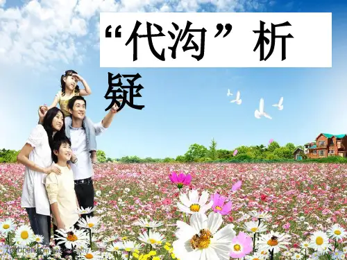 代沟析疑
