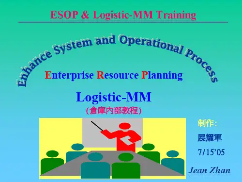 SAP基本操作教程(仓库内部)