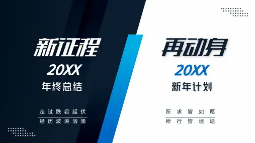 新征程再出发年终总结汇报PPT模板