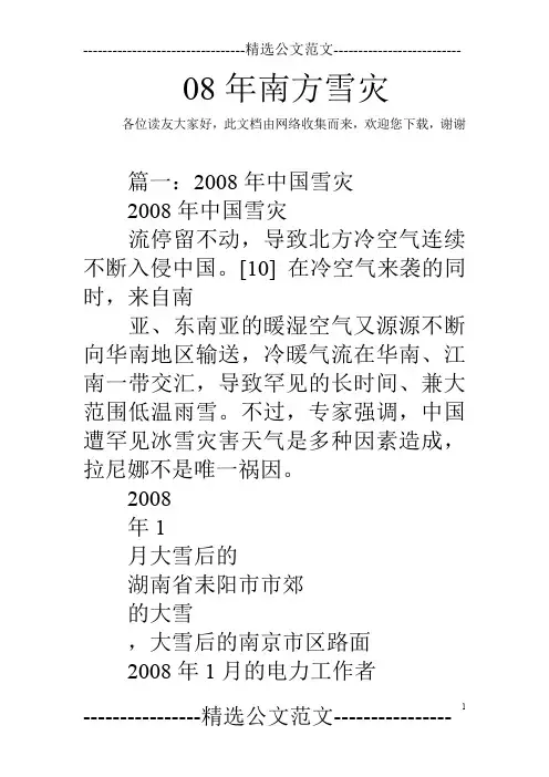 08年南方雪灾