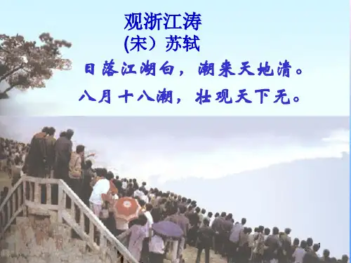 部编版(统编版)四年级语文上册第1课观潮 第一课时公开课课件