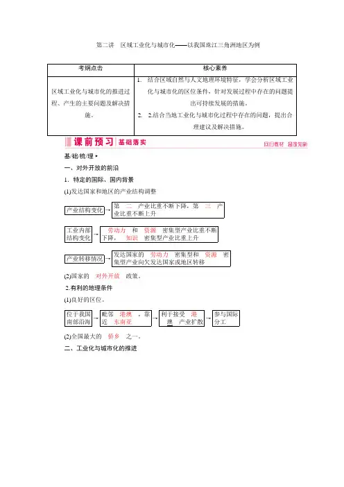 第二讲 区域工业化与城市化——以我国珠江三角洲地区为例