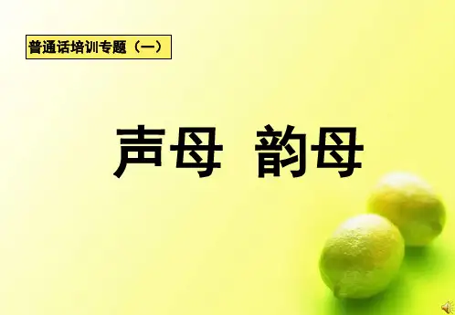 声母韵母 PPT课件