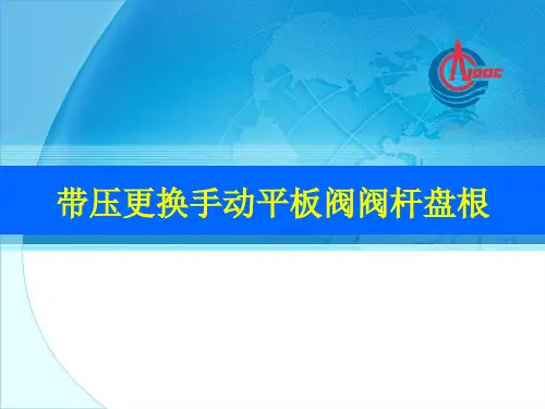 手动更换平板阀阀杆盘根教材