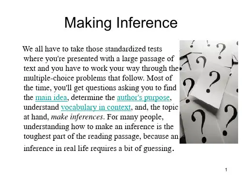 making-inference-阅读预测题的解题技巧PPT演示课件