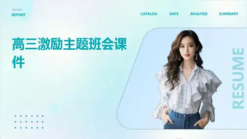高三激励主题班会课件(共张)