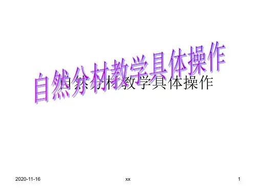 自然分材教学具体操作.ppt