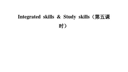 Unit2IntegratedskillsStudyskills课件牛津译林版七年级英语上册