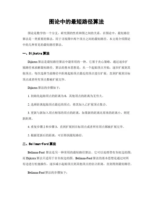 图论中的最短路径算法