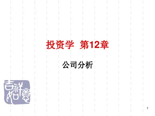 投资学之公司分析(ppt 56页)
