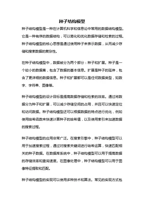 种子结构模型