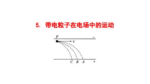 新教材2020-2021学年高中物理人教版必修第三册课件：10.5 带电粒子在电场中的运动 