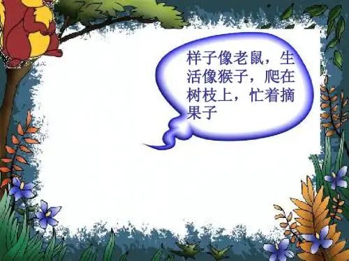 16《小松鼠找花生》ppt课件